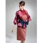 Sheath Halter Knee-Length Charmeuse Lace Mother of the Bride Dress With Lace Sash (008015355)