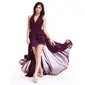Sheath Halter Sweep Train Chiffon Evening Dress With Ruffle (017025327) Sheath Halter Sweep Train Chiffon Evening Dress With Ruffle (017025327)