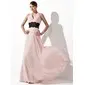 A-Line/Princess Halter Floor-Length Chiffon Evening Dress With Ruffle Lace (017021127)