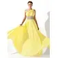 Empire One-Shoulder Floor-Length Chiffon Prom Dress With Ruffle Beading (018020583)
