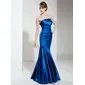 Sereia Decote recortado Vestidos longo Charmeuse Vestidos de festa com Pregueado (017002646) Sereia Decote recortado Vestidos longo Charmeuse Vestidos de festa com Pregueado (017002646)