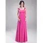 Empire Sweetheart Floor-Length Chiffon Charmeuse Maternity Bridesmaid Dress With Ruffle (045004394)