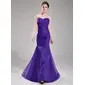 Mermaid Sweetheart Sweep Train Organza Bridesmaid Dress With Ruffle (007019653) Mermaid Sweetheart Sweep Train Organza Bridesmaid Dress With Ruffle (007019653)