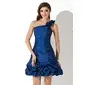 A-Line/Princess One-Shoulder Short/Mini Taffeta Homecoming Dress With Ruffle (022021075) A-Line/Princess One-Shoulder Short/Mini Taffeta Homecoming Dress With Ruffle (022021075)