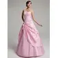 A-Line/Princess Strapless Floor-Length Taffeta Tulle Quinceanera Dress With Ruffle Lace Beading (021020768) A-Line/Princess Strapless Floor-Length Taffeta Tulle Quinceanera Dress With Ruffle Lace Beading (021020768)