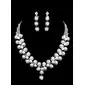 Gorgeous Alloy With Rhinestones/Imitation Pearls Wedding Bridal Necklace and Earrings Jewelry Set (011009885) Gorgeous Alloy With Rhinestones/Imitation Pearls Wedding Bridal Necklace and Earrings Jewelry Set (011009885)