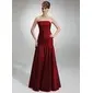 Mermaid Strapless Floor-Length Taffeta Bridesmaid Dress With Ruffle (007001839)