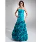 A-Line/Princess Floor-Length Taffeta Prom Dress With Ruffle Beading (018020805) A-Line/Princess Floor-Length Taffeta Prom Dress With Ruffle Beading (018020805)
