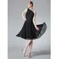 A-Line/Princess One-Shoulder Knee-Length Chiffon Bridesmaid Dress With Ruffle (007013958)
