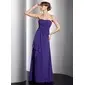 Empire Sweetheart Sweep Train Chiffon Bridesmaid Dress With Ruffle Beading (007001097) Empire Sweetheart Sweep Train Chiffon Bridesmaid Dress With Ruffle Beading (007001097)