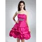 A-Line/Princess Sweetheart Knee-Length Taffeta Homecoming Dress With Ruffle Beading (022020754) A-Line/Princess Sweetheart Knee-Length Taffeta Homecoming Dress With Ruffle Beading (022020754)