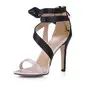 Seide wie Satin Stöckel Absatz Slingpumps Sandalen Brautschuhe mit Satin Blume (047015186)