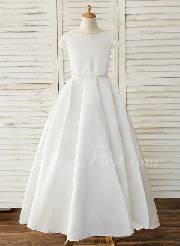 floor length flower girl dresses with sleeves