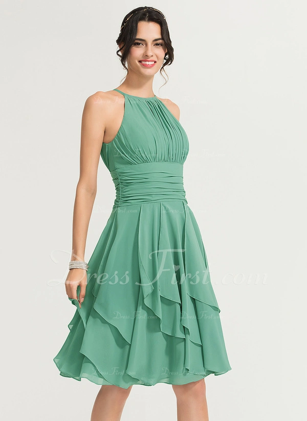 cocktail dress with ruffles