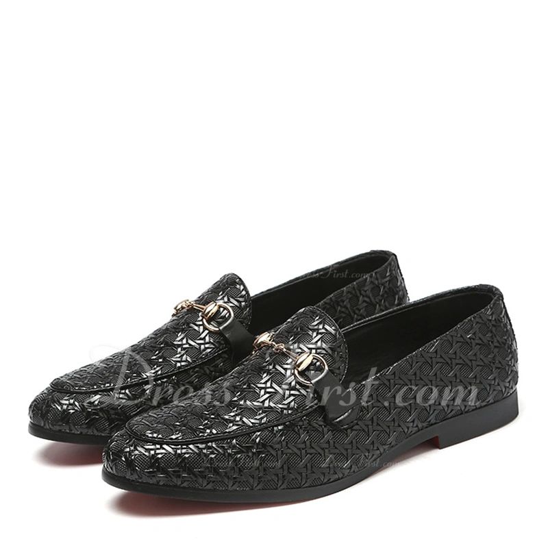 Hombres cuero horsebit mocasines casual mocasines de caballero 