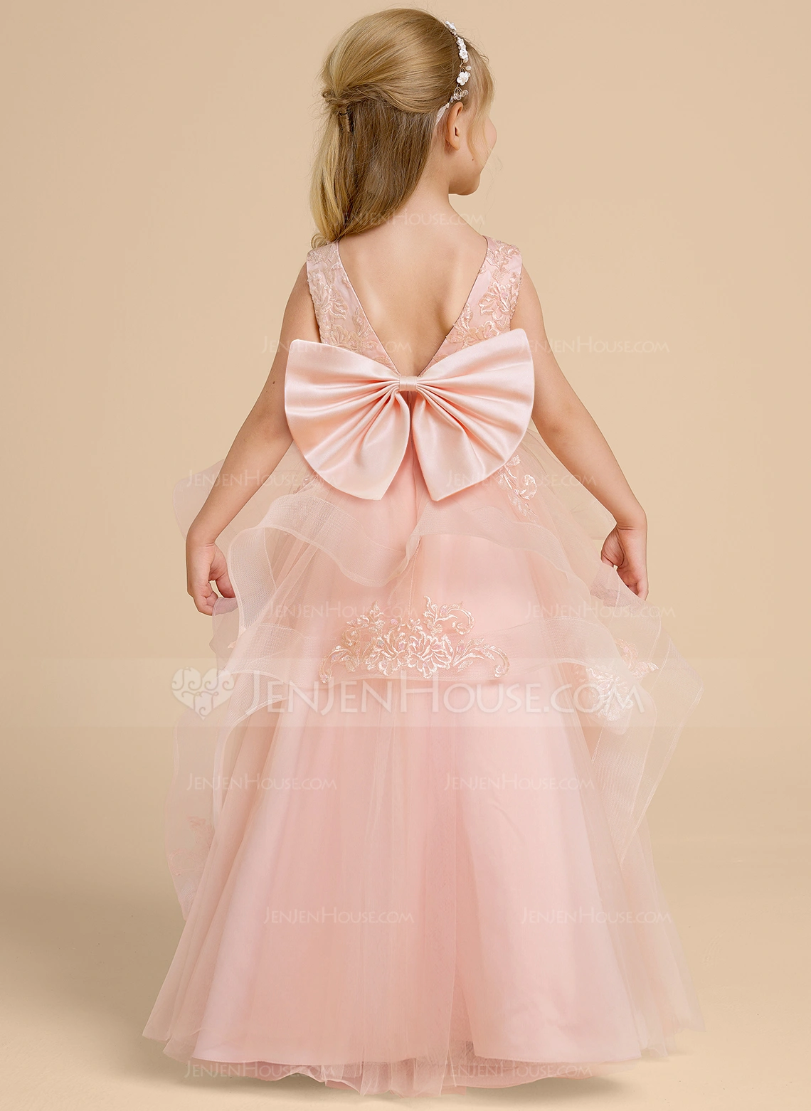 Kjole Ballkjole/Prinsesse i Tyll med paljetter