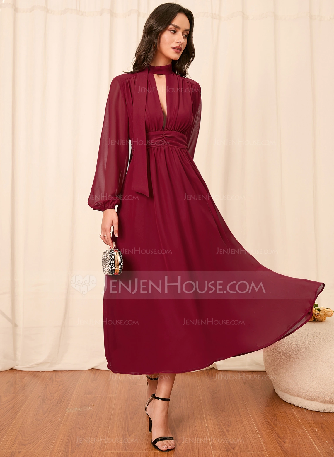 Chiffon Midi Dress