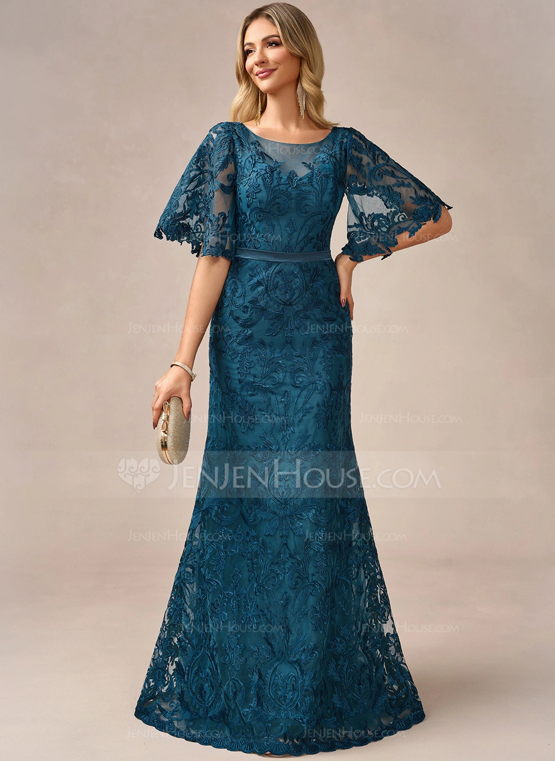 Kjole Maxi i Blonder