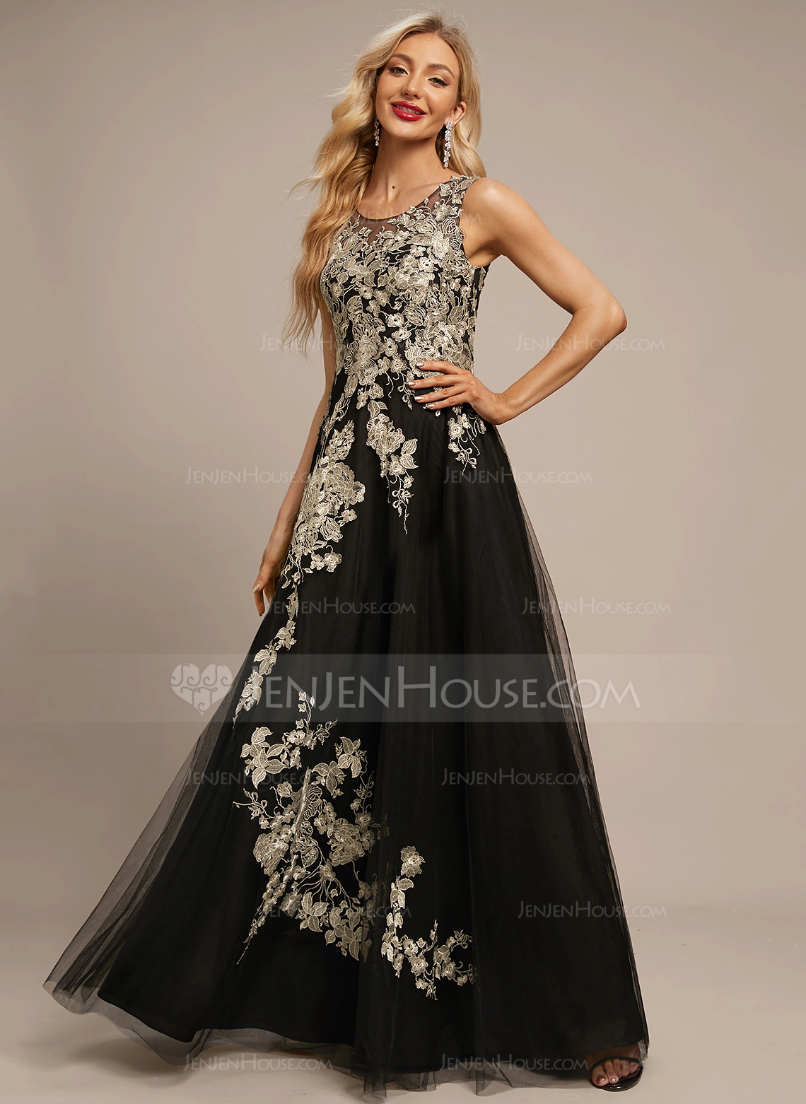 Kjole Maxi i Blonder