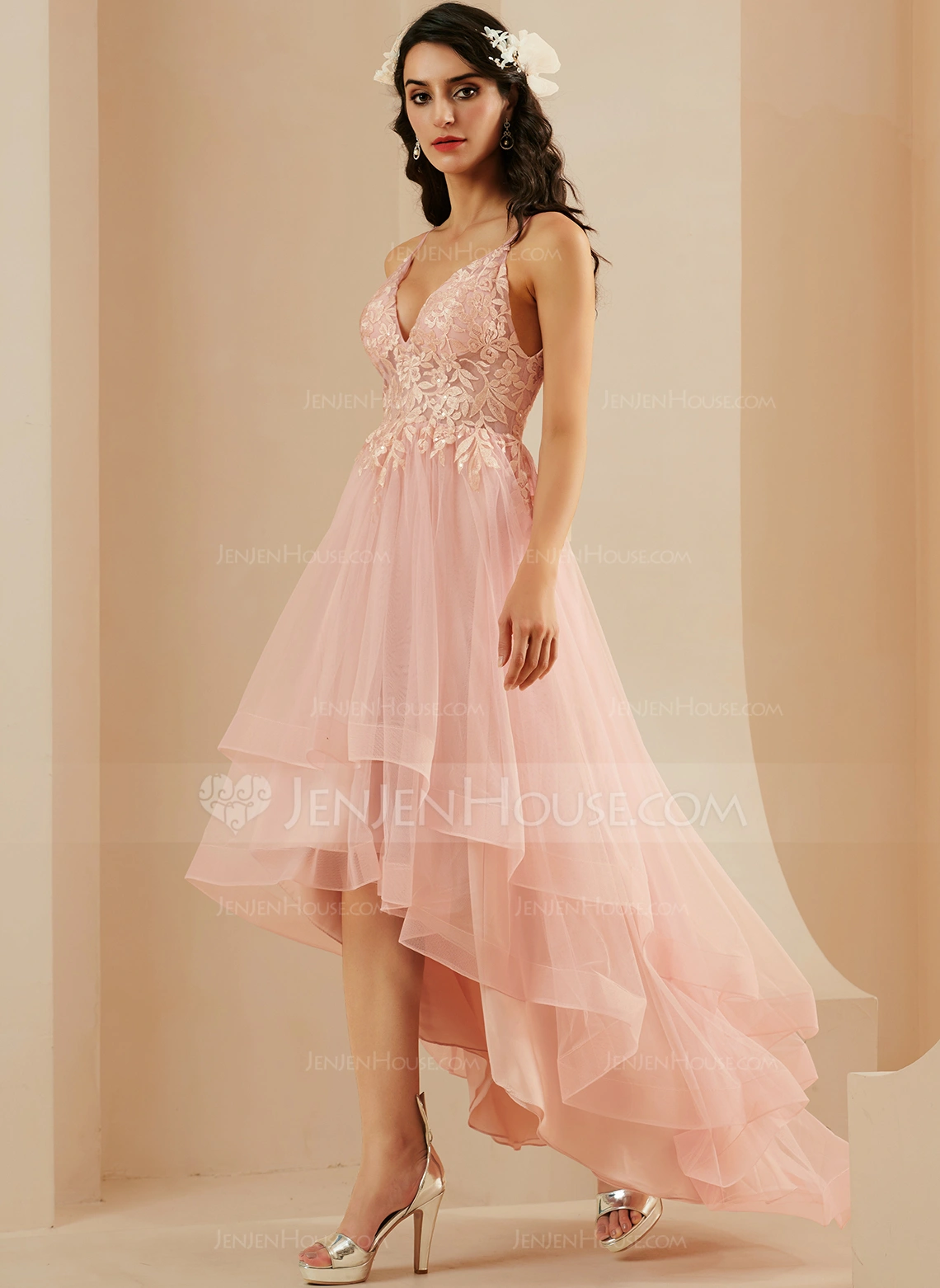 Kjole i Tyll med Spaghetti