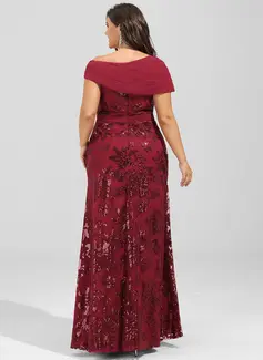 Kjole Maxi i Paljett med Plissert