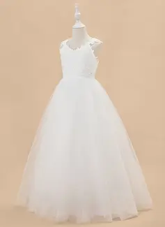 Jurk gala-japon/prinses van tule met strik