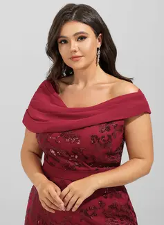 Kjole Maxi i Paljett med Plissert