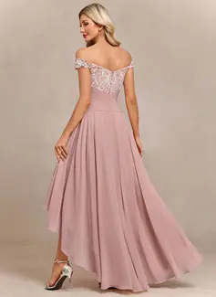 Robe maxi à épaules dénudées bustier avec plis en mousseline