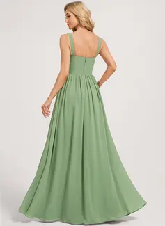 A-line Square Chiffon Dress