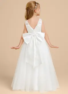 Kjole A-line kjole i Tyll med Sløyfe