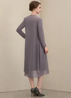 Kjole i Blonder med Skulderfri