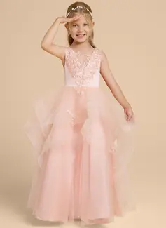 Kjole Ballkjole/Prinsesse i Tyll med paljetter