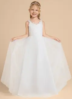 Jurk gala-japon/prinses van tule met strik