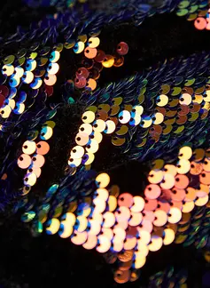 Sequin 2 Piece Single Breasted Men's Prom Tuxedo Suit 