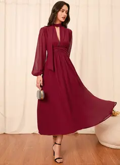 Chiffon Midi Dress