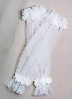 Mesh Long Sleeves Bridal Wedding Detachable Sleeves 