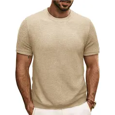 T-shirts pour hommes style classique pour des hommes moderne polyester col ras du cou t-shirts à manches courtes 