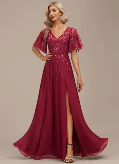 Kjole Maxi i Chiffon