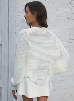 Knit Bridal Solid Color Wedding Wrap Bolero 