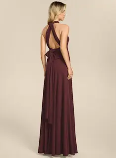 Robe trapèze à une épaule avec fronces en jersey stretch