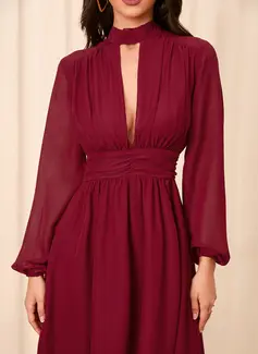 Chiffon Midi Dress