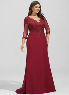 Kjole Maxi i Chiffon