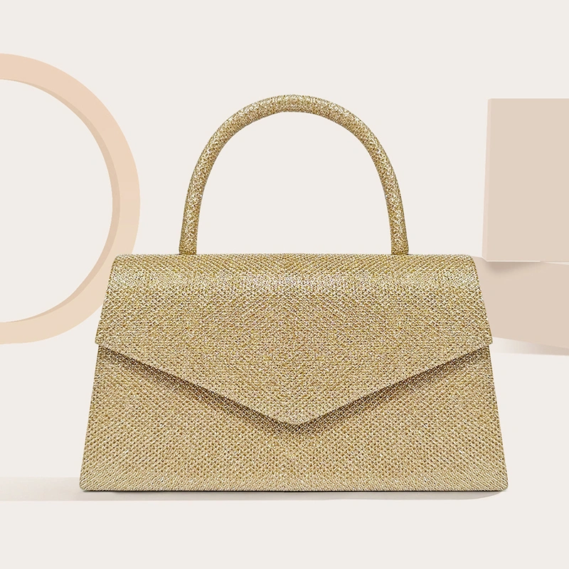 Delicate Pretty Shining Unique Wedding Event/Party PVC Handbags Evening Bags in Champagne Silver Gold Black 