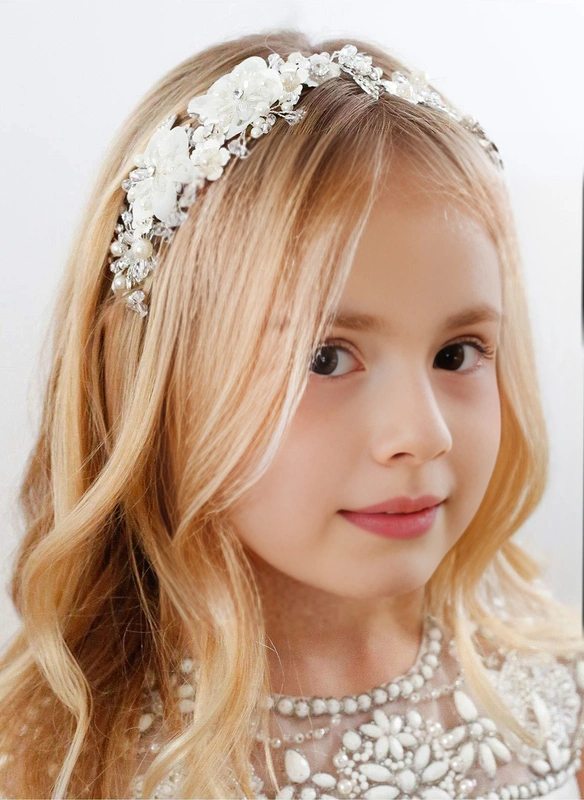 Pearl First Communion Flower Girl Flower Crowns Headpieces 