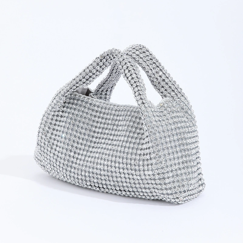 Rhinestone Party Plastic Evening Bags in Black Gold Silver 