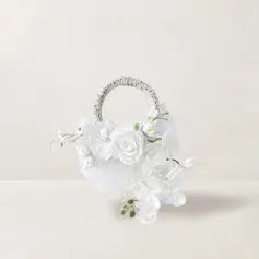 Artificial flores de casamento flor de seda orchids buquês de noiva