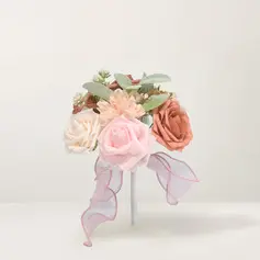 Artificial Wedding Flowers Nosegay Silk Cloth Roses Bridesmaid Bouquets 