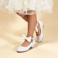 Girl's フラワー ガール ズシューズ パーティー＆イブニング 蝶結び 人形 つま先を閉じた ローヒール 靴