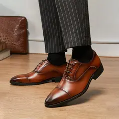 Herren Abendschuhe Slipper Hochzeit Business Party Leder Schuhe 