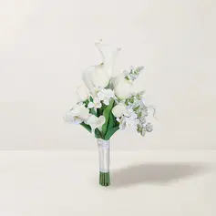 Artificial Wedding Flowers Free-Form Silk Cloth Calla Bridesmaid Bouquets 